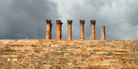Temple of Artemis from the steps, Jerash (Gerasa)