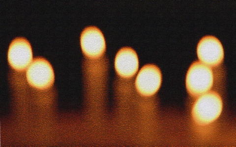 Candles in the Memorial Church of Moses, Mt