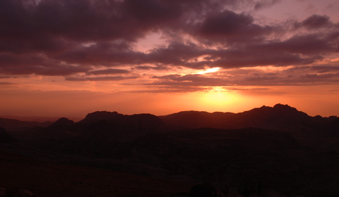 Petra sunset