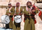 Entertainment at the South Theatre, Jerash (Gerasa)