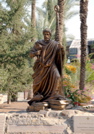 12-St. Peter statue, Capernaum