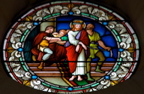 353-Stained glass window in the Convent of the Sisters of Zion