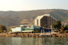 67-Our hotel from the Sea of Galilee